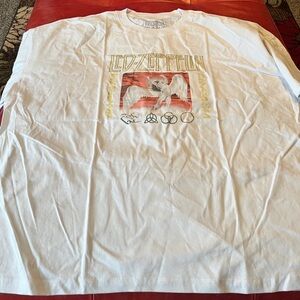 LEDZEPPELN White Graphic T-Shirt size XXL